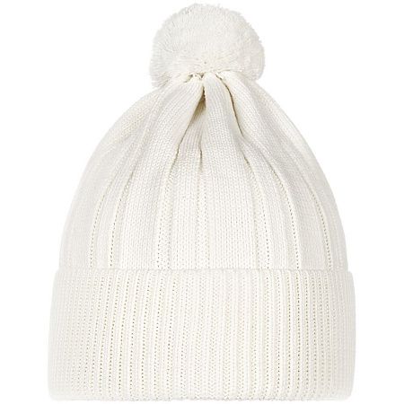 Шапка Knit Beat, белая (молочная)