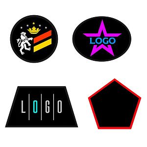 Шеврон из габардина Gabo L, черный