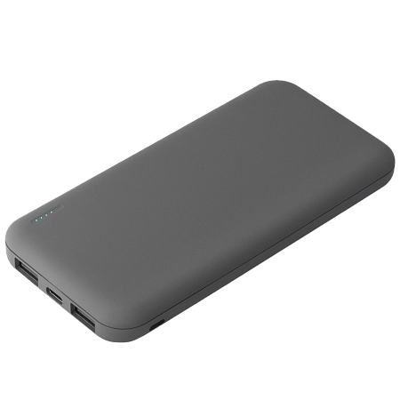 Внешний аккумулятор с подсветкой Luce 10000 mAh, серый