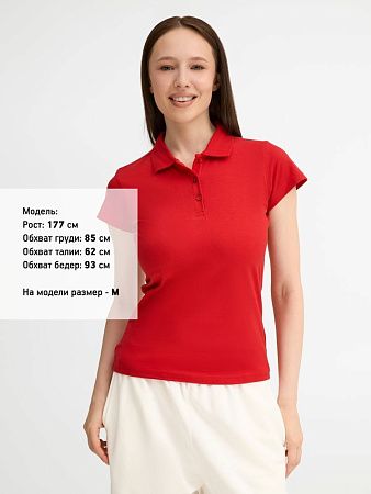 Рубашка поло женская Prescott Women 170, красная, размер M