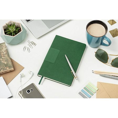 Ежедневник Flexy Stone Ostende А5, серый, недатированный, в гибкой обложке