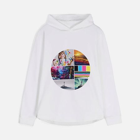 Худи унисекс Morfiss, белое, размер M/L