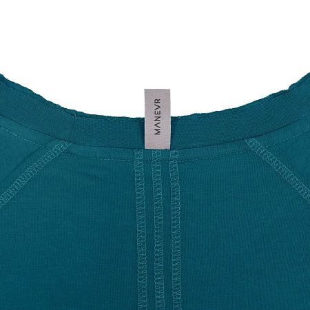 Футболка унисекс Vozduh 1.0, темно-бирюзовая, размер S