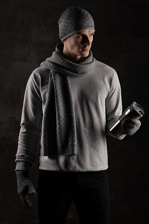 Термостакан Hard Work, вакуумный, темно-серый (графит)