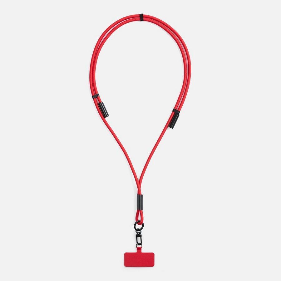 Кабель-ланьярд energyFlex Power Delivery 60 Вт, красный