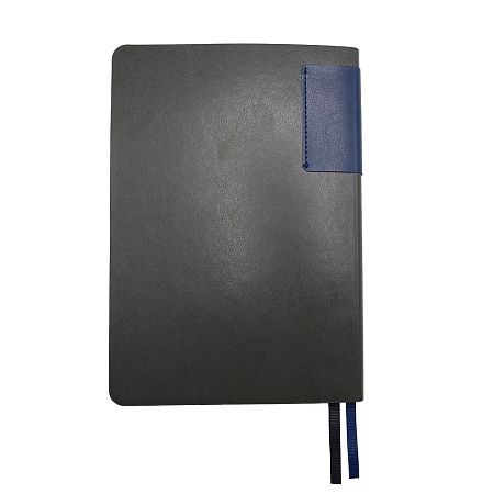 Ежедневник A5 недатированный Molfetta в мягком переплёте, серо-синий
