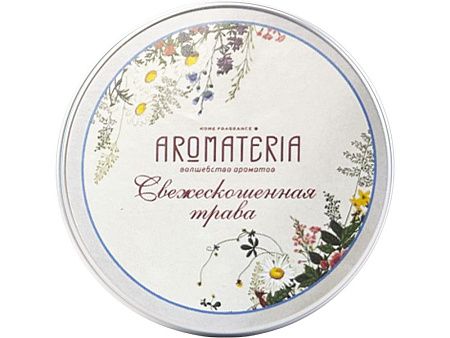 Набор: платок «Русский полевой букет» и свеча «Цветы и травы»