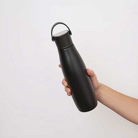 Термобутылка вакуумная герметичная Bosca, черная