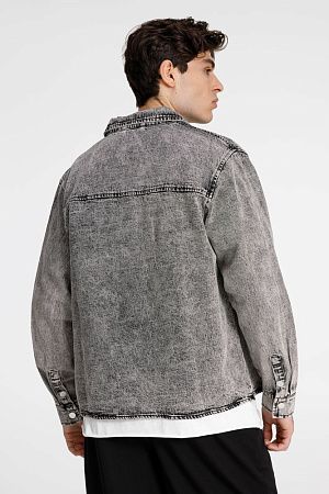 Куртка джинсовая O3, серая, размер XS/S