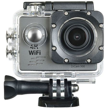 Экшн-камера Digma DiCam 300, серая