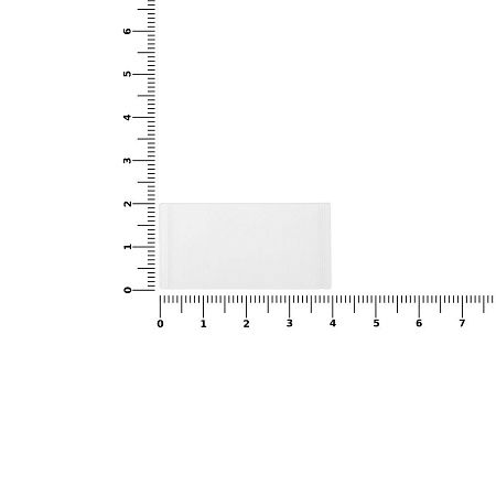 Лейбл из ПВХ Dzeta, XS, прозрачный