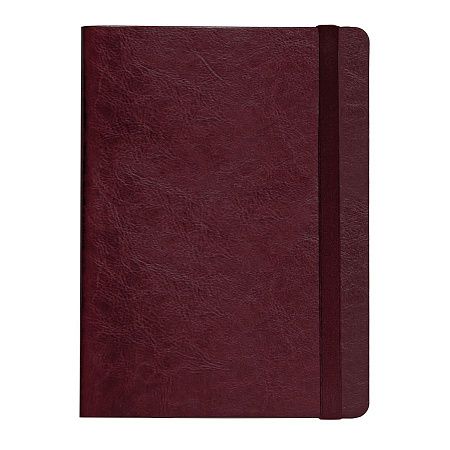 Ежедневник недатированный Boomer, А5,  бордовый, кремовый блок в линейку, без обреза