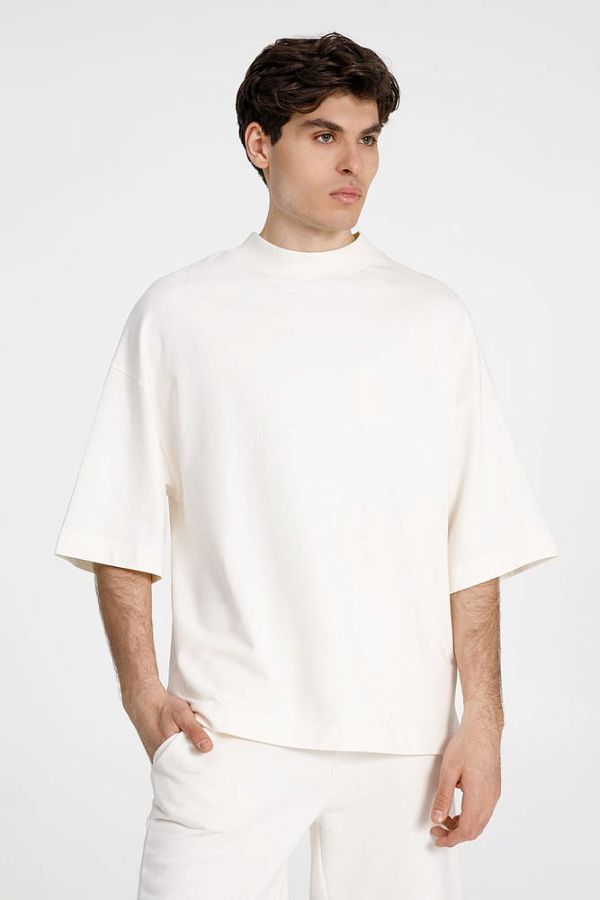 Футболка оверсайз унисекс T9, черная под нанесение