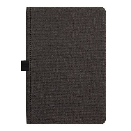 Блокнот Forest  Alfa Orion Rosewood А5, недатированный, в твердой обложке, темно-серый с черной  резинкой и петлей для ручки