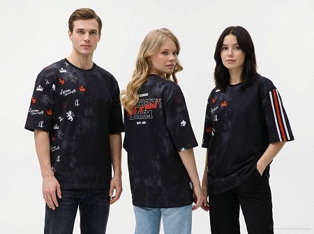 Футболка оверсайз Originelli Terry с полной запечаткой на заказ, размер XS