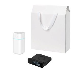 Подарочный набор Клауд НЕО, Ригель (Cloud NEO, Rigel), черный (увлажнитель воздуха, зарядное устройство)