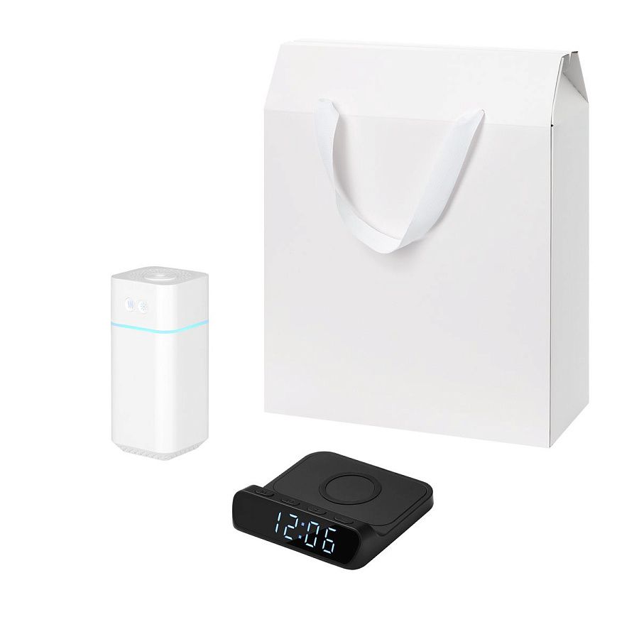 Подарочный набор Клауд НЕО, Ригель (Cloud NEO, Rigel), черный (увлажнитель воздуха, зарядное устройство)