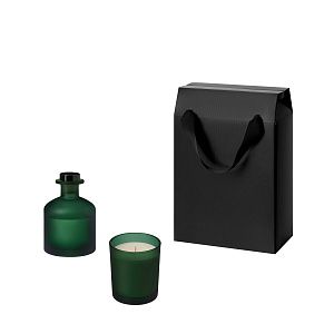 Подарочный набор Энигма (Enigma), Мизу (Mizu), зеленый (свеча, диффузор)