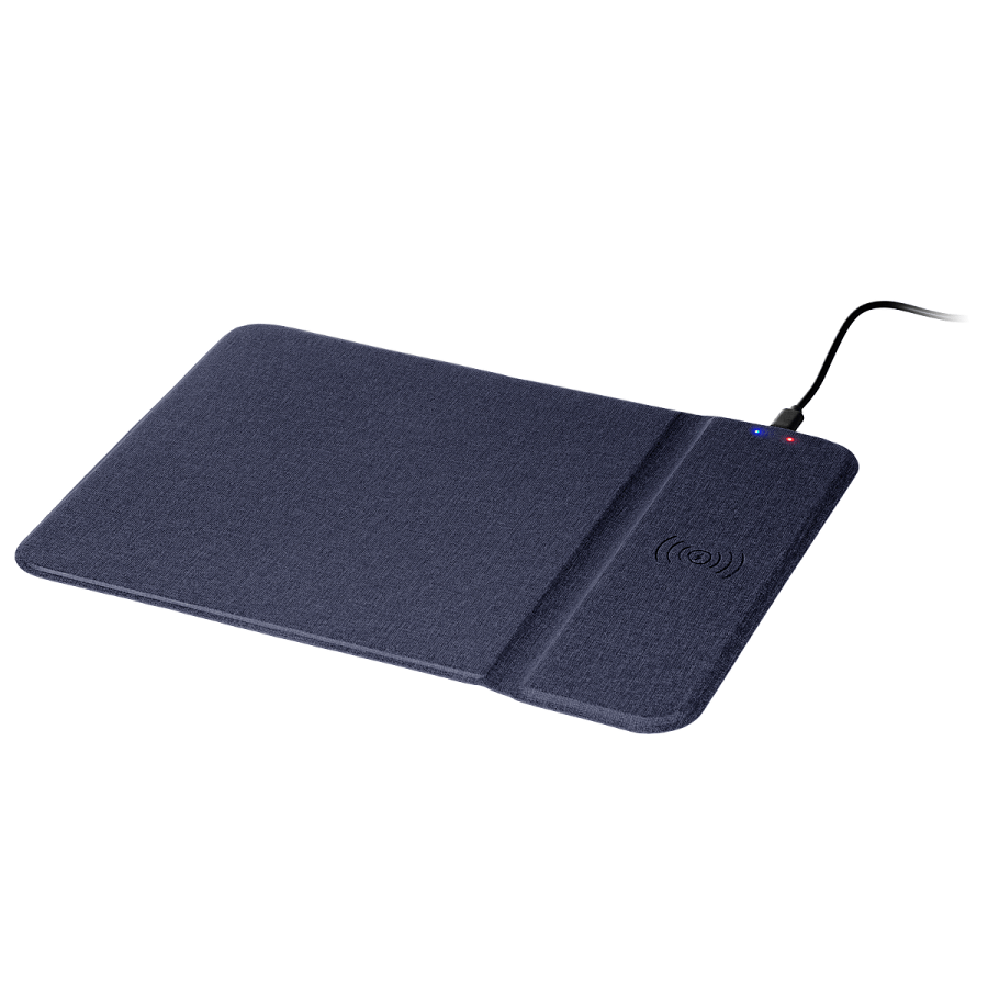 Коврик для мыши с беспроводным зарядным устройством 15W Honor, синий