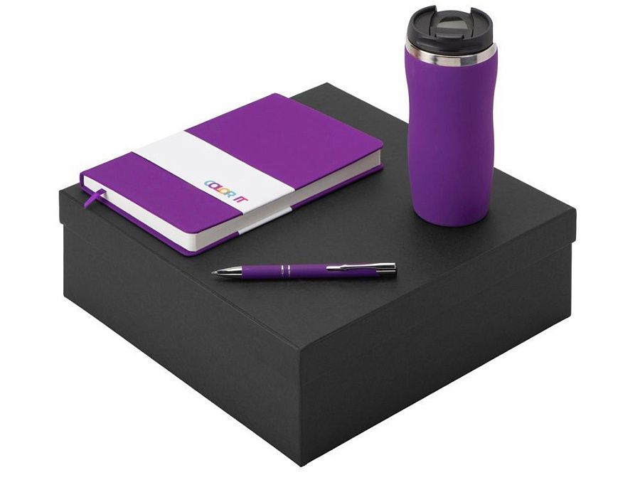 Подарочный набор "Color it" с блокнотом, металлической ручкой и термокружкой