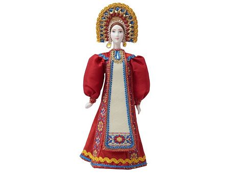 Подарочный набор: кукла фарфоровая, мёд с гецким орехом