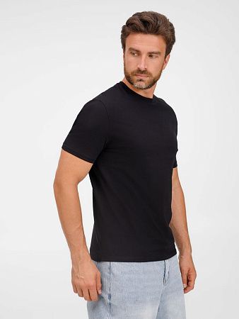 Футболка унисекс T-Bolka 180, черная, размер S