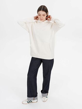 Худи оверсайз унисекс Snuggie, молочно-белое, размер M/L