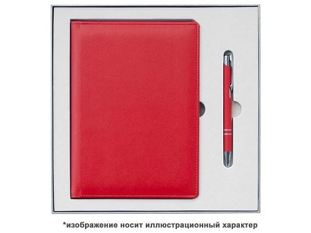 Ежедневник Flexy Stone Ostende А5, красный, недатированный, в гибкой обложке
