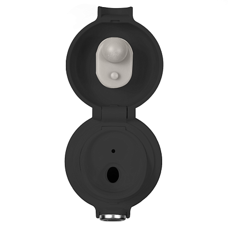 Термобутылка (термос) Kyoto вакуумная, стальная, 440 мл, матовая, черная