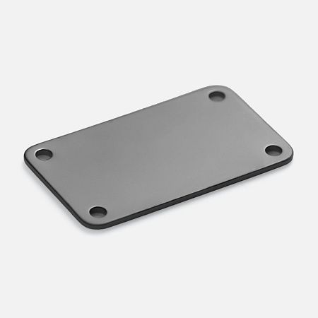 Шильдик металлический Furo, серый металлик