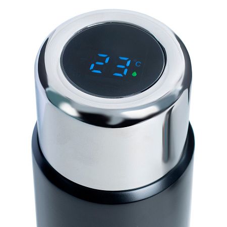 Термос Versus с дисплеем, чёрный