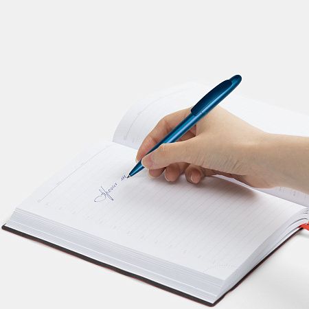 Ручка шариковая Moor Silver, синий металлик