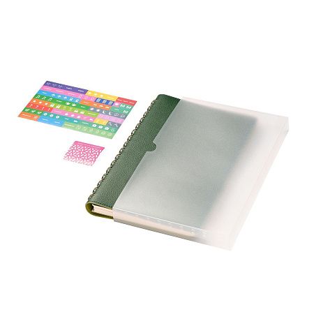 Ежедневник Vista недатированный, зеленый/салатовый