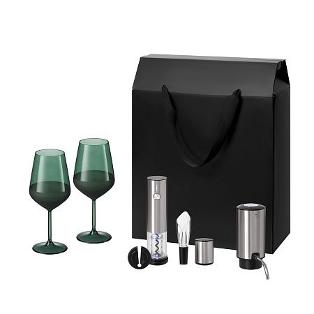 Подарочный набор Emerald, Vintaro, Dante (2 бокала + набор для вина + аэратор)