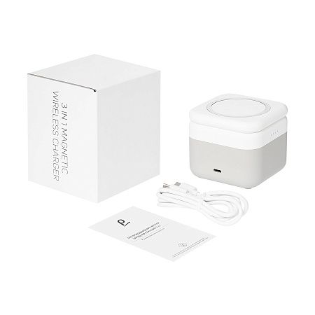 Беспроводная зарядная станция 3в1 15W Cube Wireless Magnetic