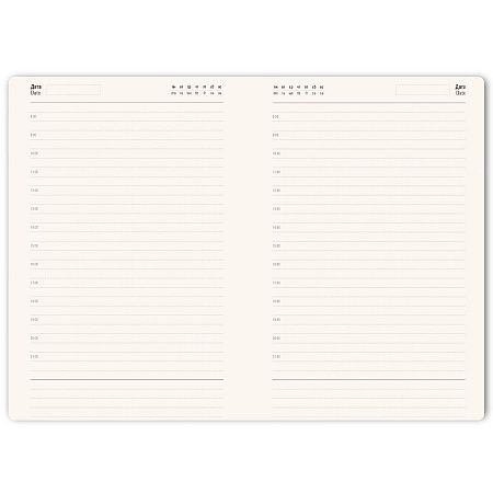 Ежедневник недатированный HAMILTON, A5, ярко-зеленый, кремовый блок