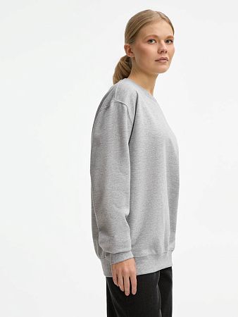 Свитшот унисекс Columbia, серый меланж, размер 4XL