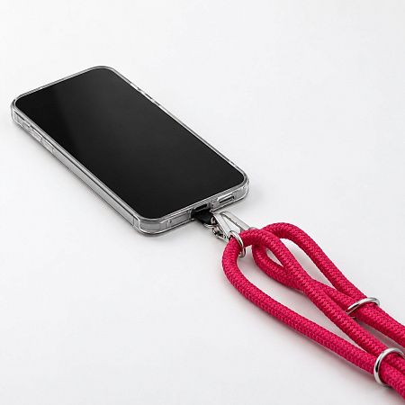 Шнур Cord с кольцами, карабинами и держателем для телефона, с регулировкой длины
