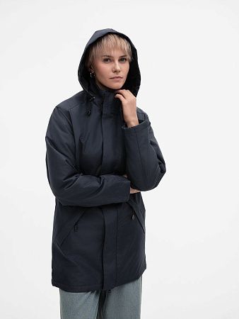 Куртка на стеганой подкладке Robyn, темно-синяя, размер 4XL