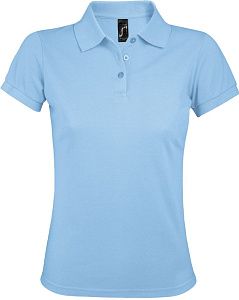 Рубашка поло женская Prime Women 200 черная под нанесение