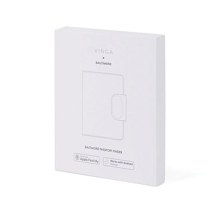 Обложка на паспорт VINGA Baltimore RCS с Bluetooth-трекером Dual