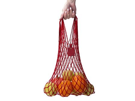 Авоська «Dream» из натурального хлопка с кожаными ручками, 15 л