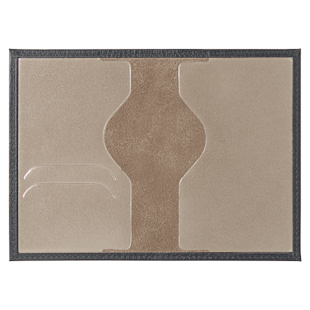 Обложка для автодокументов Leather Sky Flotter из натуральной кожи, темно-серая 402С