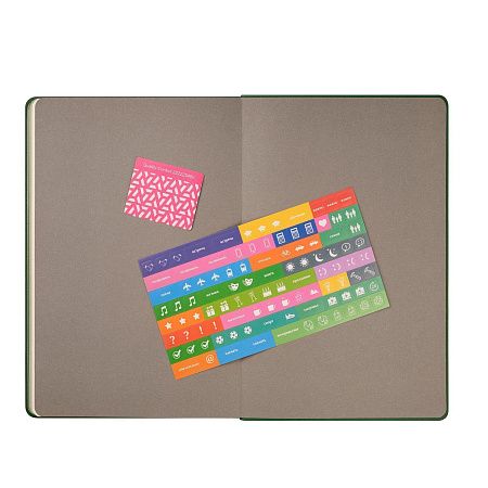 Ежедневник Рейн (Rain) недатированный, зеленый