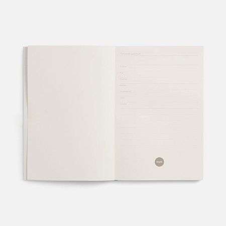 Ежедневник Flat Light, недатированный, черный