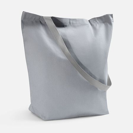 Шопер B5, серый с серыми ручками