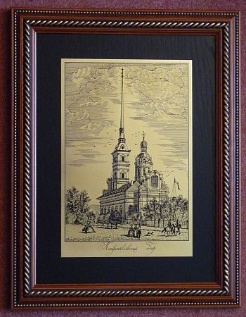 Гравюра "Петропавловский собор 1"