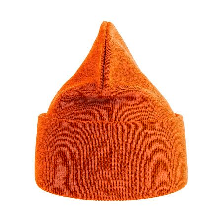 Шапка вязаная PURE  с отворотом из пряжи Polylana®