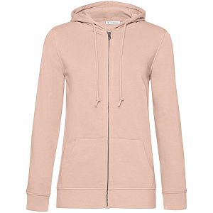Толстовка на молнии с капюшоном женская BNC Inspire (Organic), розовая, размер L