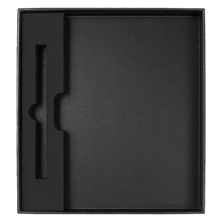 Коробка подарочная, размер  203*220*30 мм,  Solution Gift Soft Touch для ежедневника и ручки, черная